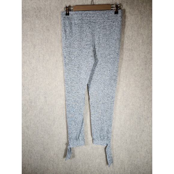UGG Women's Grey Tied Hem Jogger Sweatpants Active Loungewear Ankle Crop SZ S - Picture 2 of 7